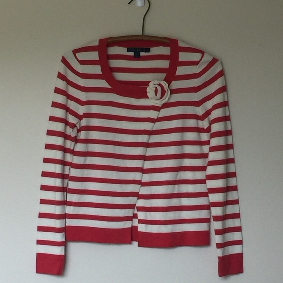 Boden Sweaters - BODEN Asymmetrical Striped Cotton Sweater size 8